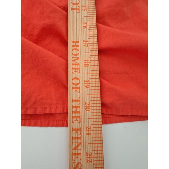 Crown & Ivy Embroidered Floral Shirt Womens Size XXL Orange Off Shoulder Boho - Picture 9 of 9